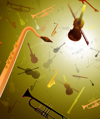 Kostenloses Music Instruments Wallpaper für 240x320