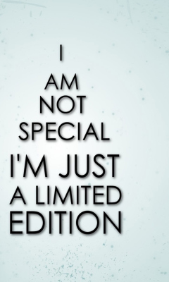 Fondo de pantalla I Am Limited Edition 240x400