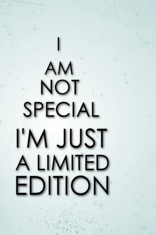 I Am Limited Edition wallpaper 320x480