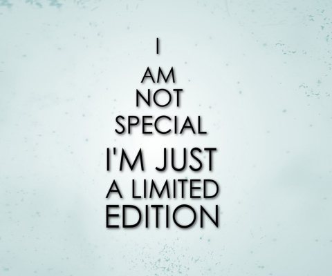 Fondo de pantalla I Am Limited Edition 480x400