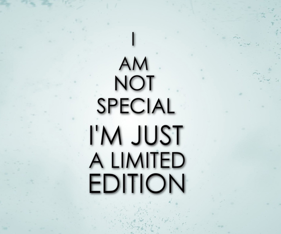 I Am Limited Edition wallpaper 960x800