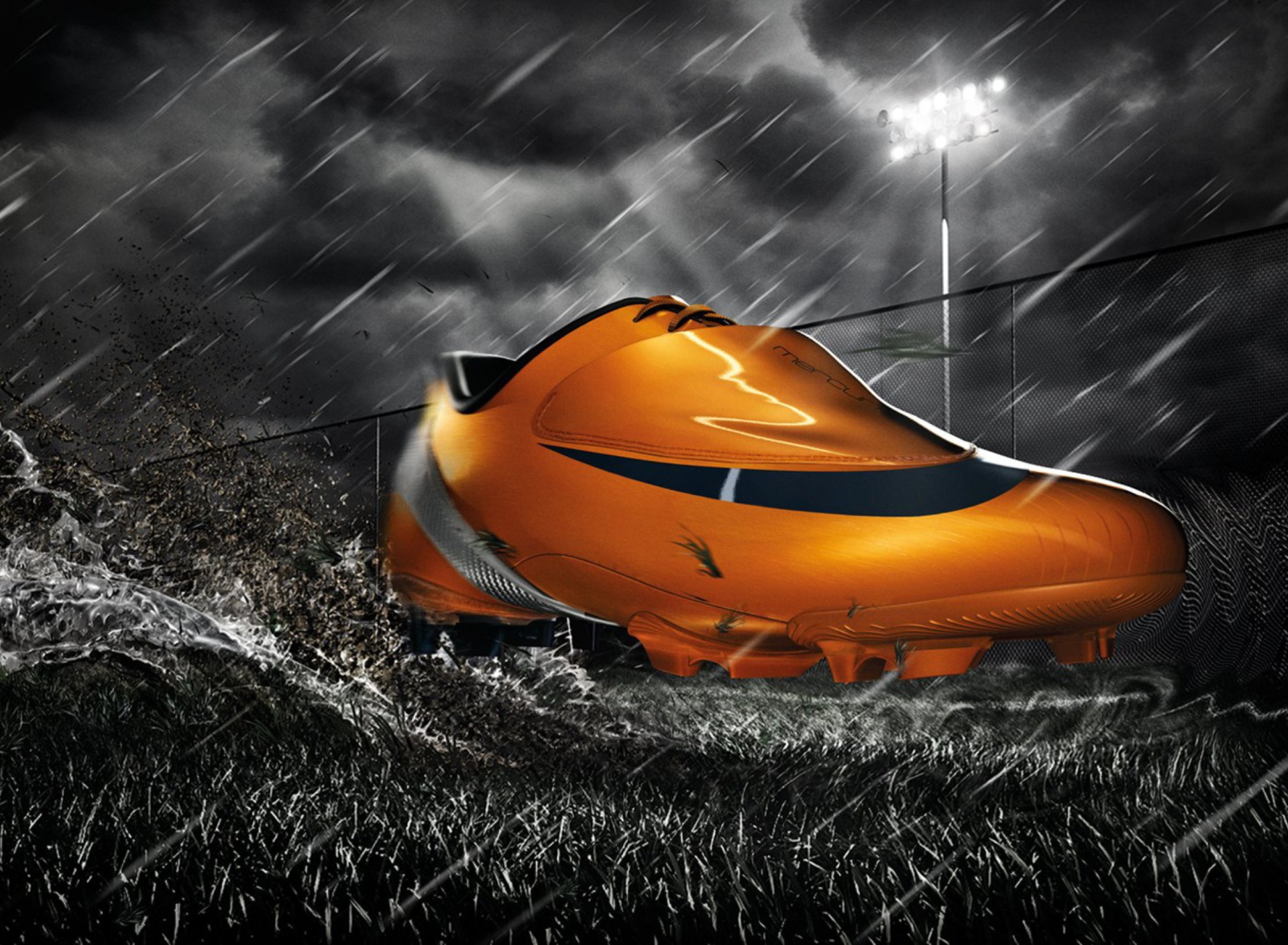 Fondo de pantalla Nike Orange Mercurial Vapor 1920x1408