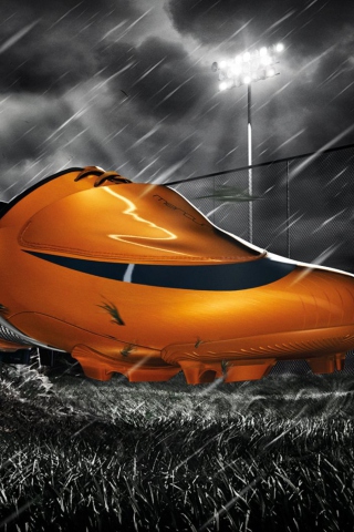 Обои Nike Orange Mercurial Vapor 320x480