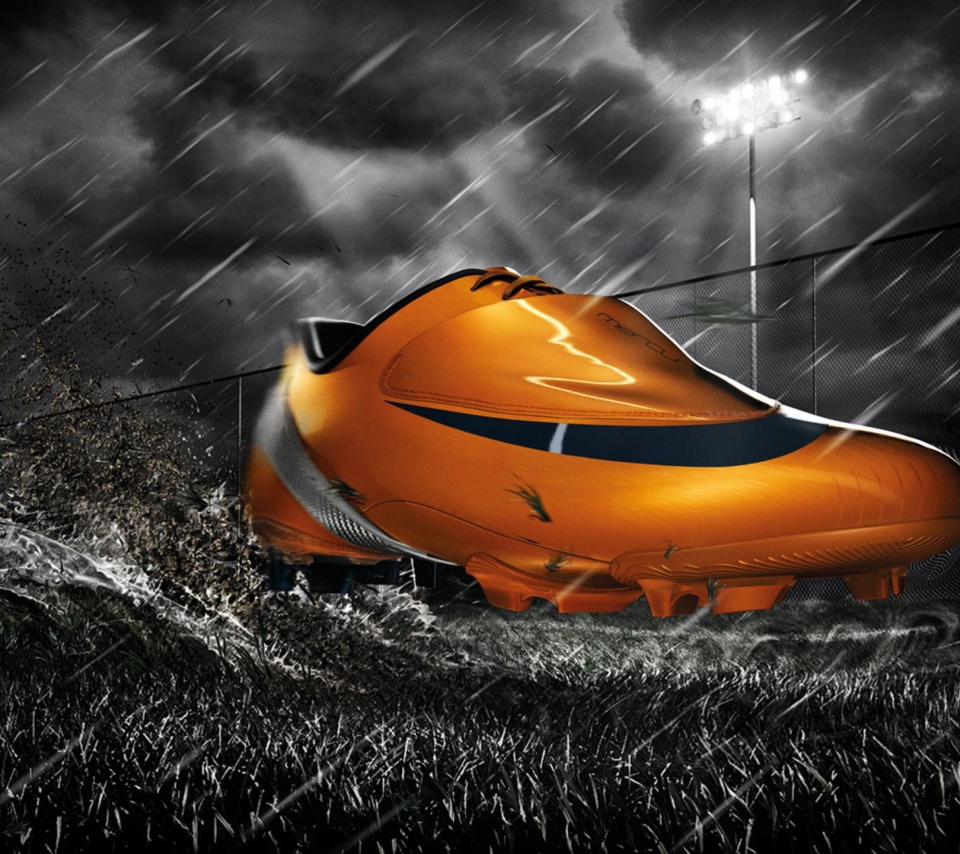 Fondo de pantalla Nike Orange Mercurial Vapor 960x854