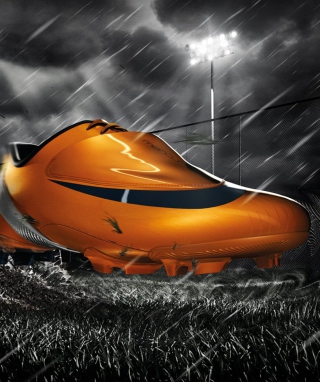 Nike Orange Mercurial Vapor - Obrázkek zdarma pro 128x160