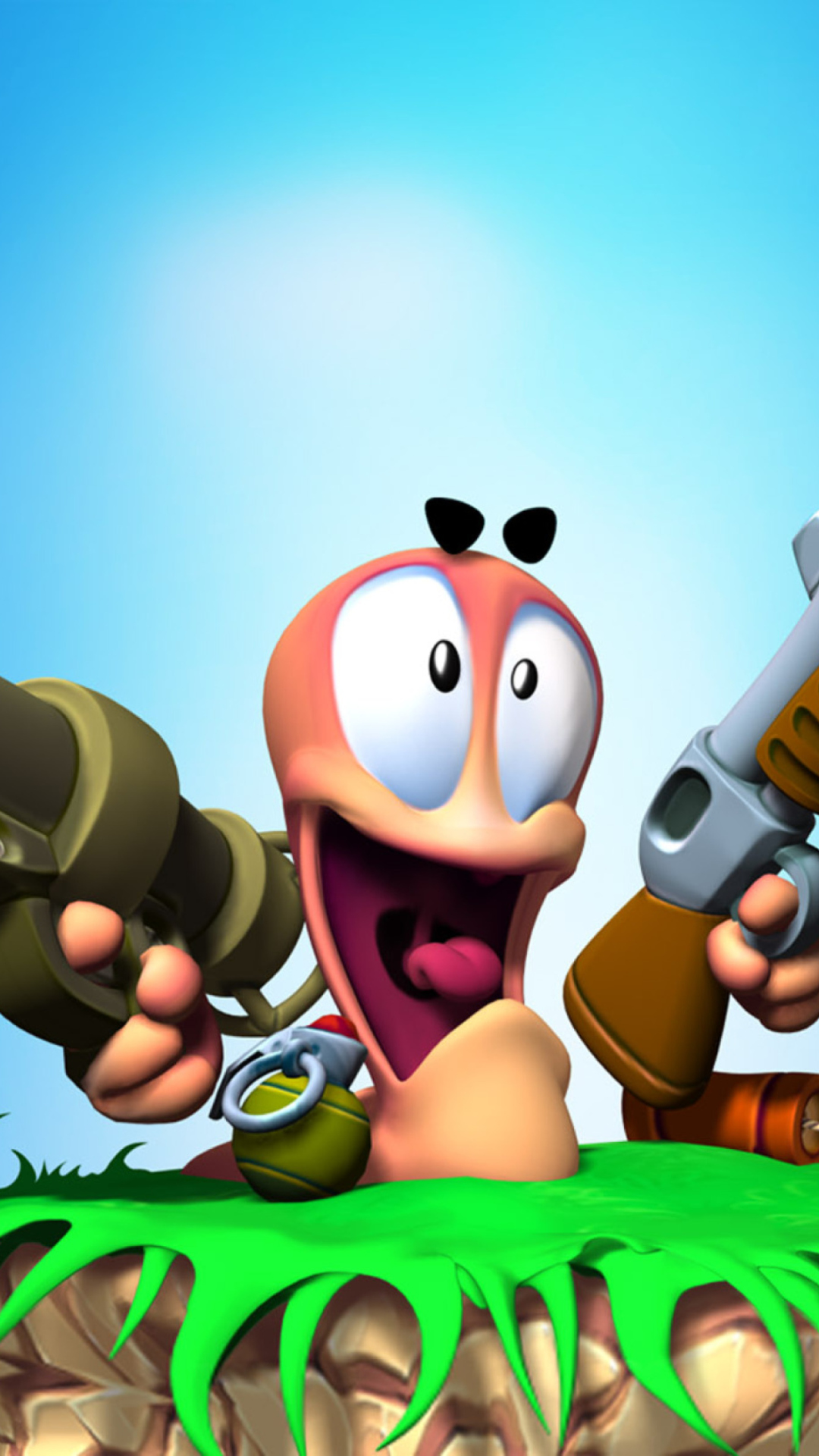 Fondo de pantalla Worms Games 1080x1920