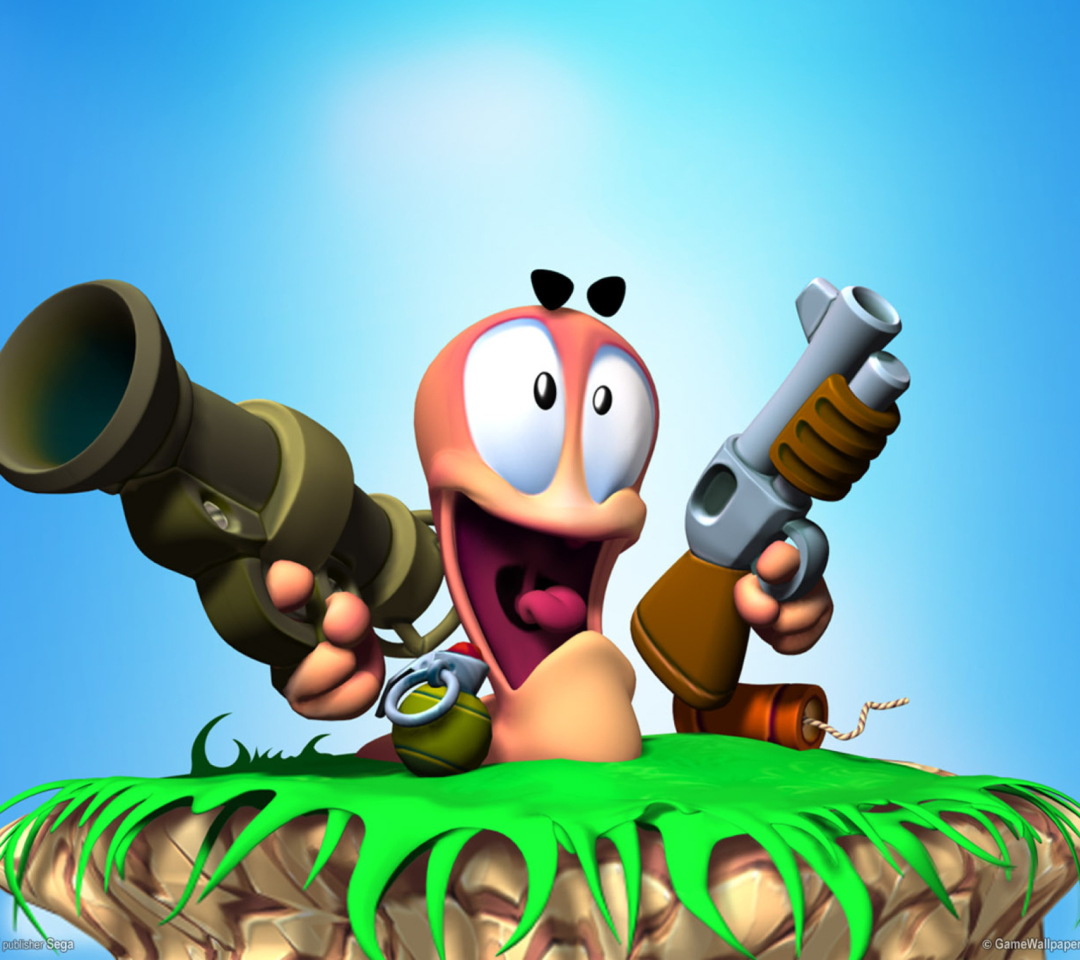 Worms Games wallpaper 1080x960