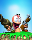 Worms Games wallpaper 128x160