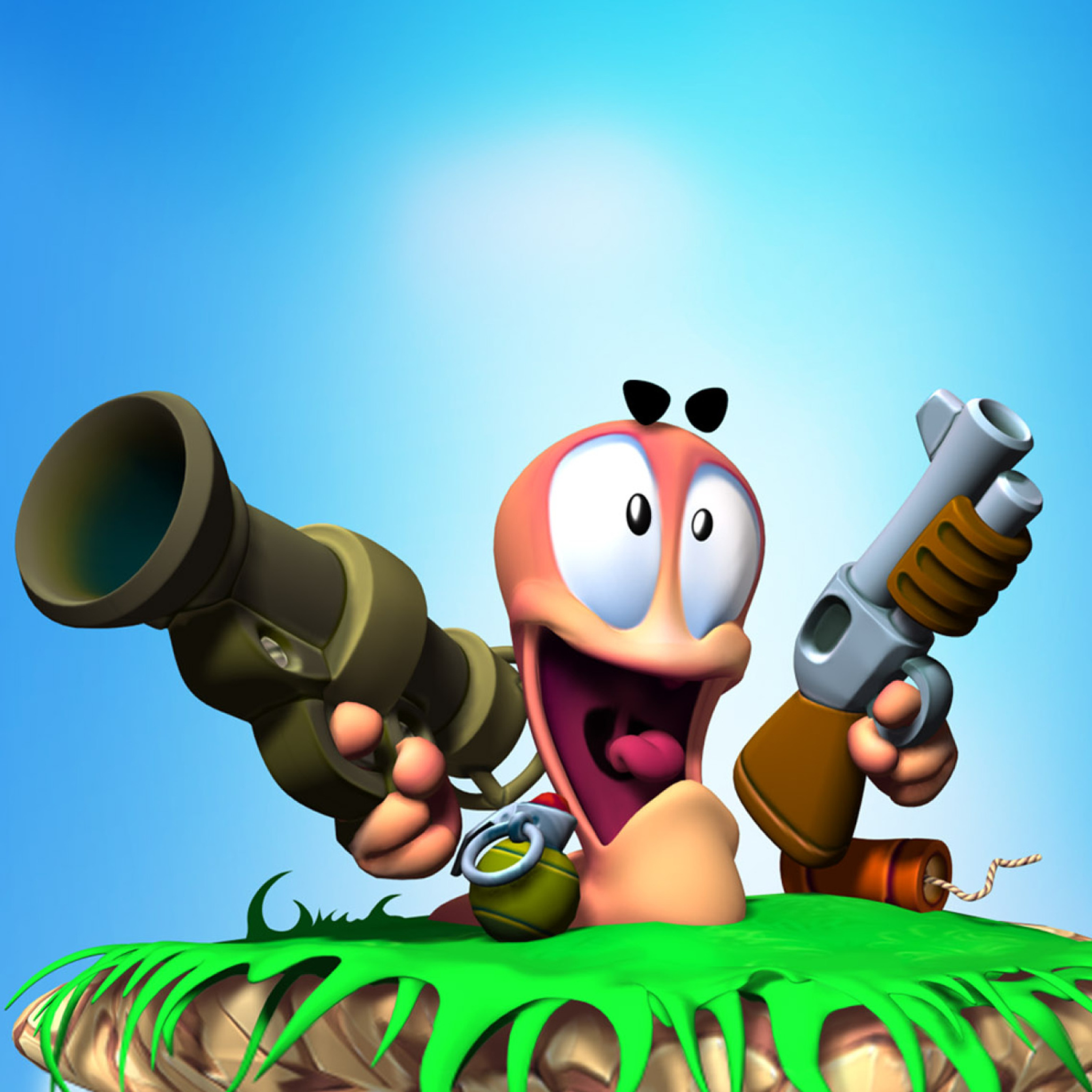 Fondo de pantalla Worms Games 2048x2048