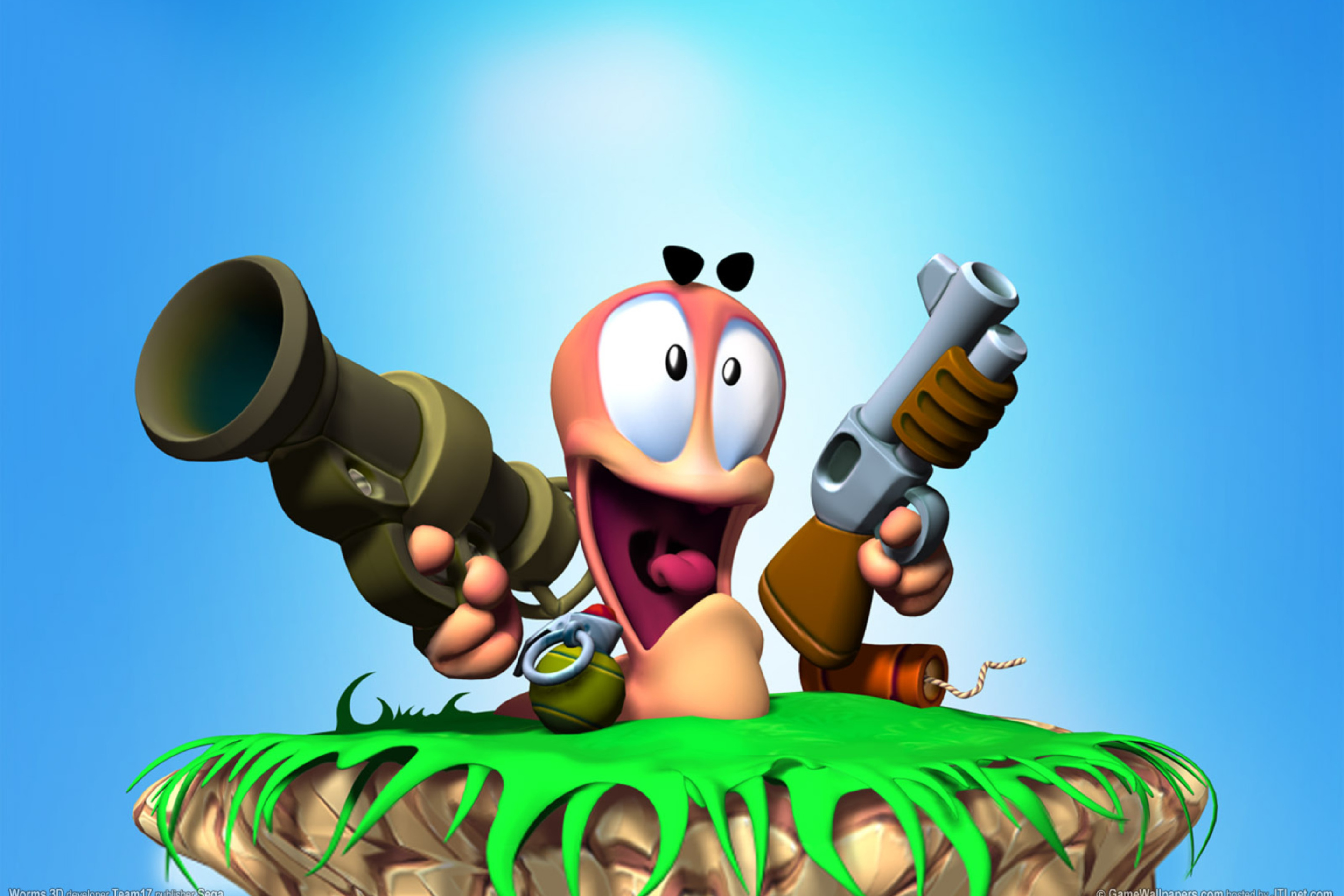 Worms Games wallpaper 2880x1920