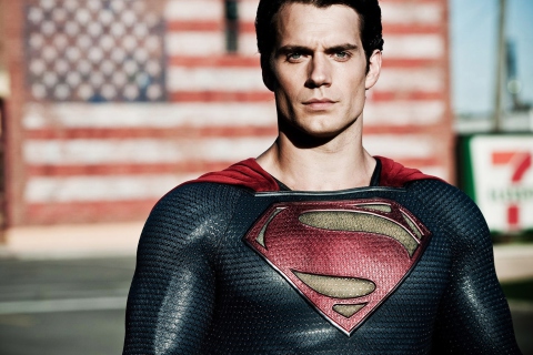 Das Henry Cavill In Man Of Steel Wallpaper 480x320