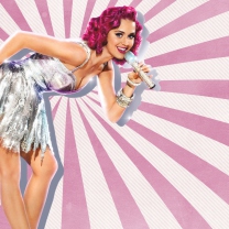 Das Katy Perry Pin Up Style Wallpaper 208x208