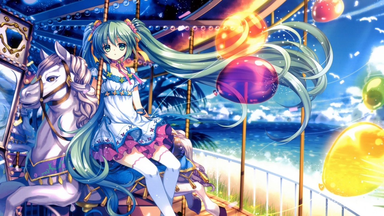 Screenshot №1 pro téma Hatsune Miku, Vocaloid 1280x720