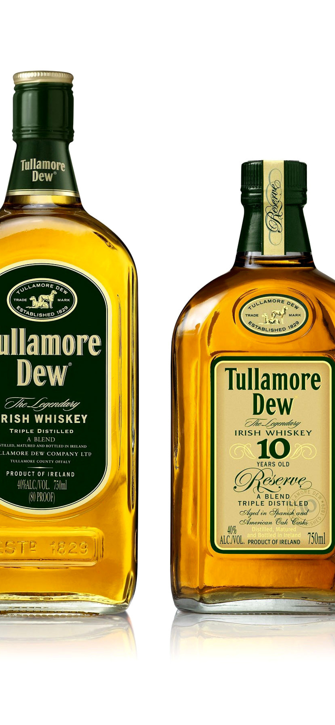 Tullamore DEW Irish Whiskey wallpaper 1170x2532