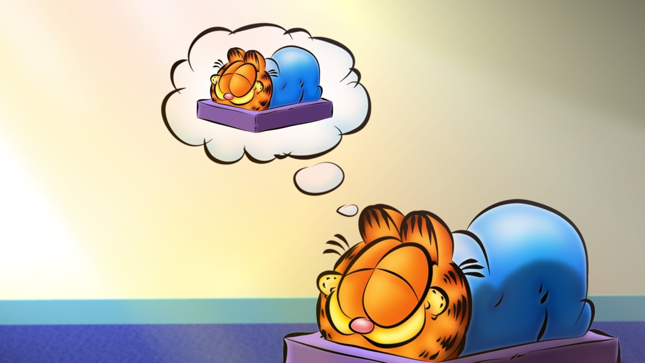 Screenshot №1 pro téma Garfield Sleep 1280x720