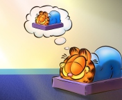 Das Garfield Sleep Wallpaper 176x144