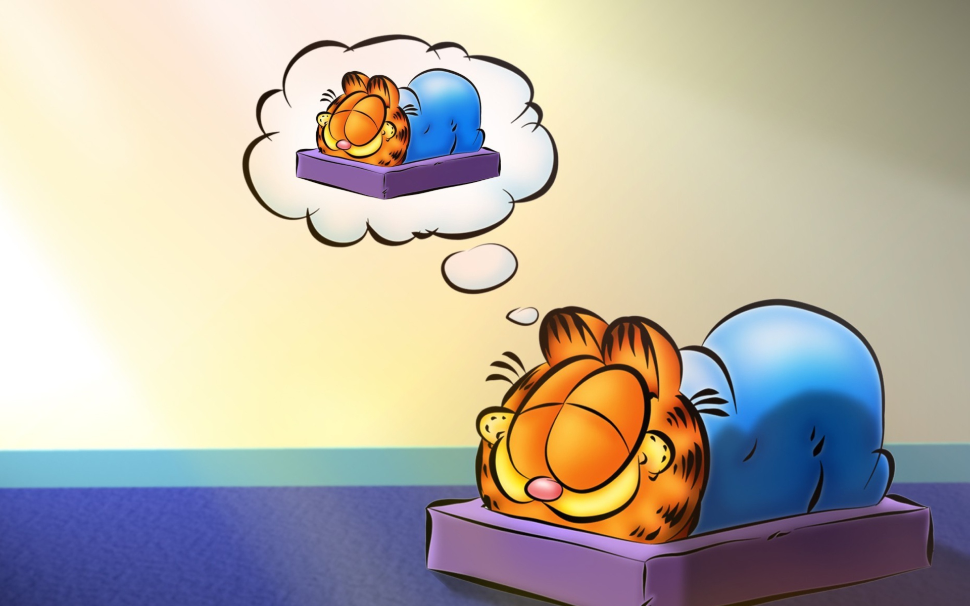 Обои Garfield Sleep 1920x1200