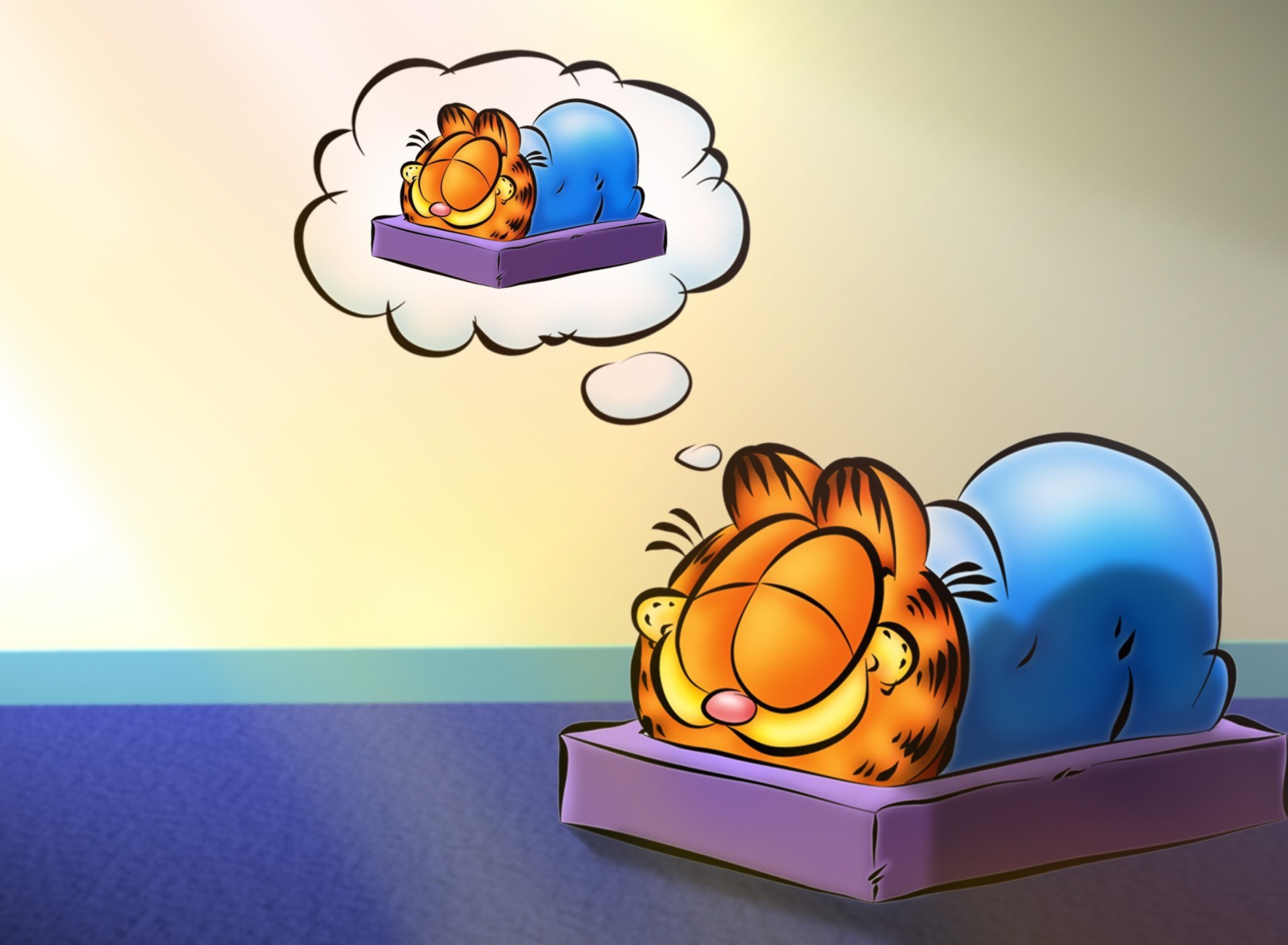 Обои Garfield Sleep 1920x1408