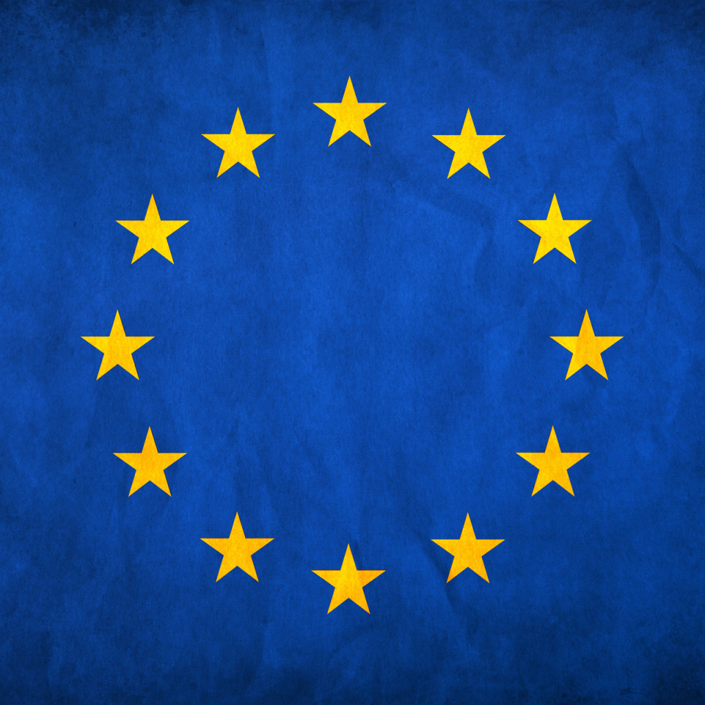 Обои EU European Union Flag 1024x1024