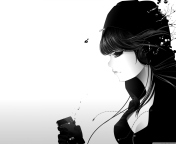 Girl Listening To Music wallpaper 176x144
