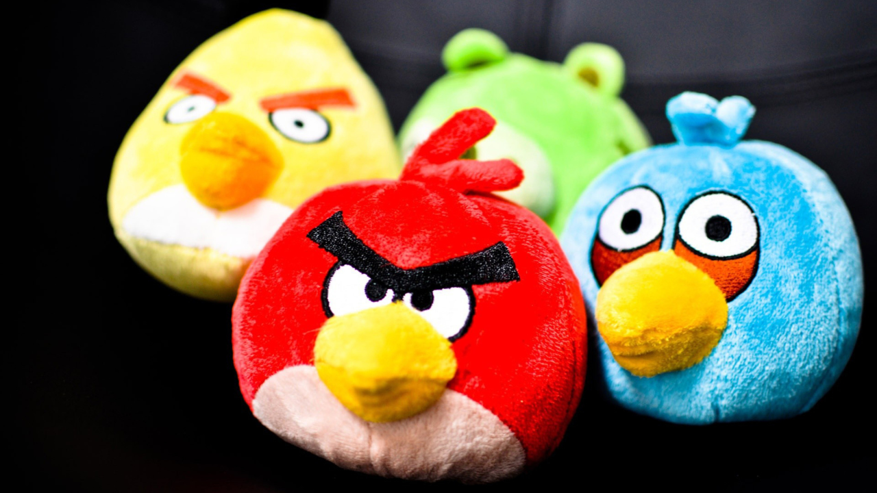 Das Angry Birds Plush Toy Wallpaper 1280x720