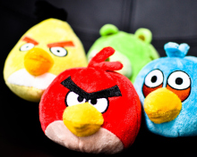 Das Angry Birds Plush Toy Wallpaper 220x176