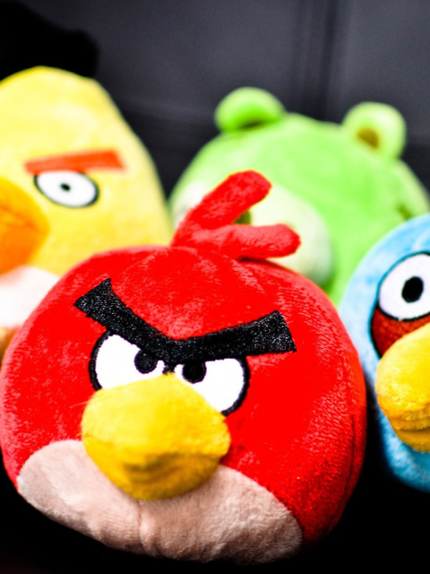 Angry Birds Plush Toy wallpaper 480x640