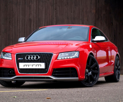 Screenshot №1 pro téma Audi RS5 Red 480x400