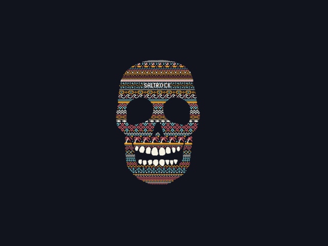 Обои Funny Skull 640x480