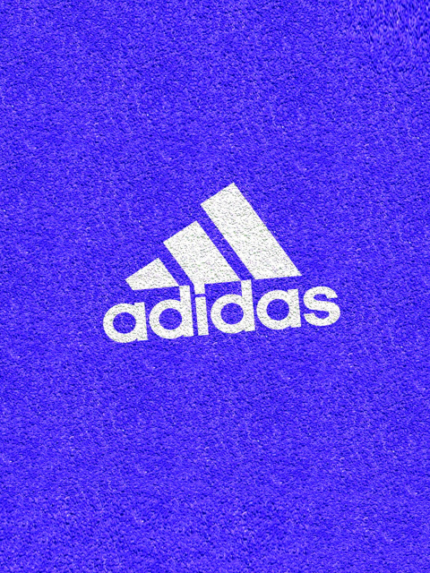 Fondo de pantalla Adidas Blue Logo 480x640