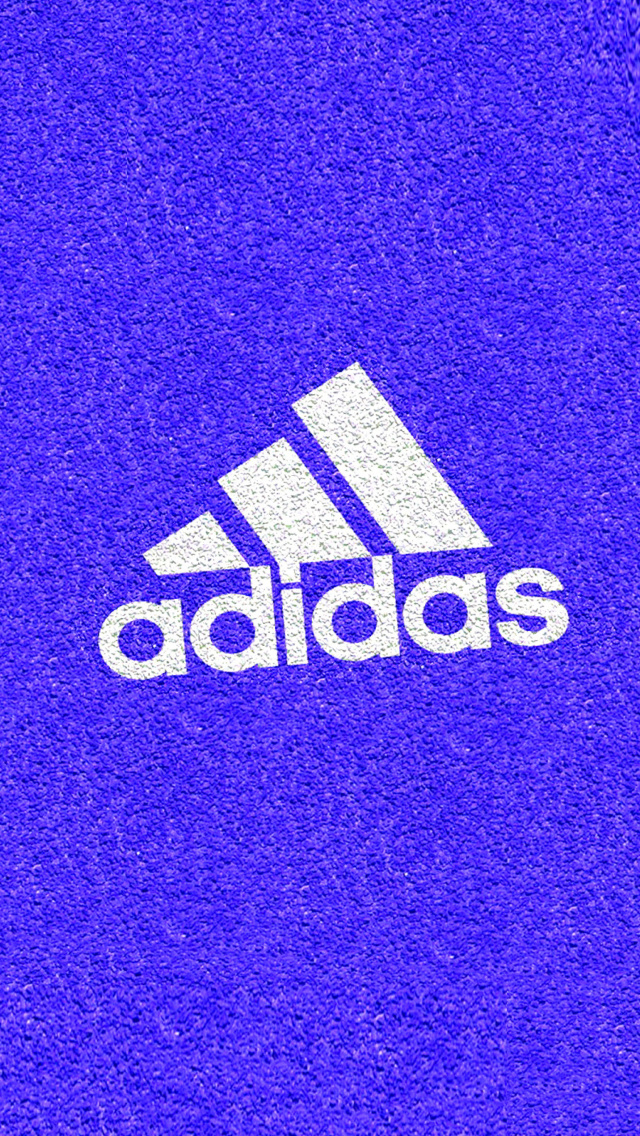Adidas Blue Logo wallpaper 640x1136