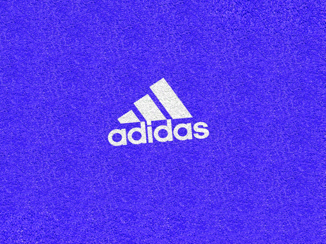 Das Adidas Blue Logo Wallpaper 640x480