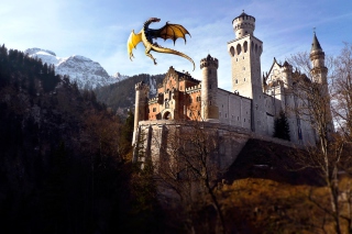 Dragon Flying Wallpaper for Android, iPhone and iPad