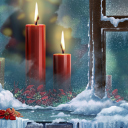 Red Candles wallpaper 128x128