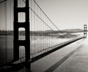 Fondo de pantalla Bridge In The Fog 176x144
