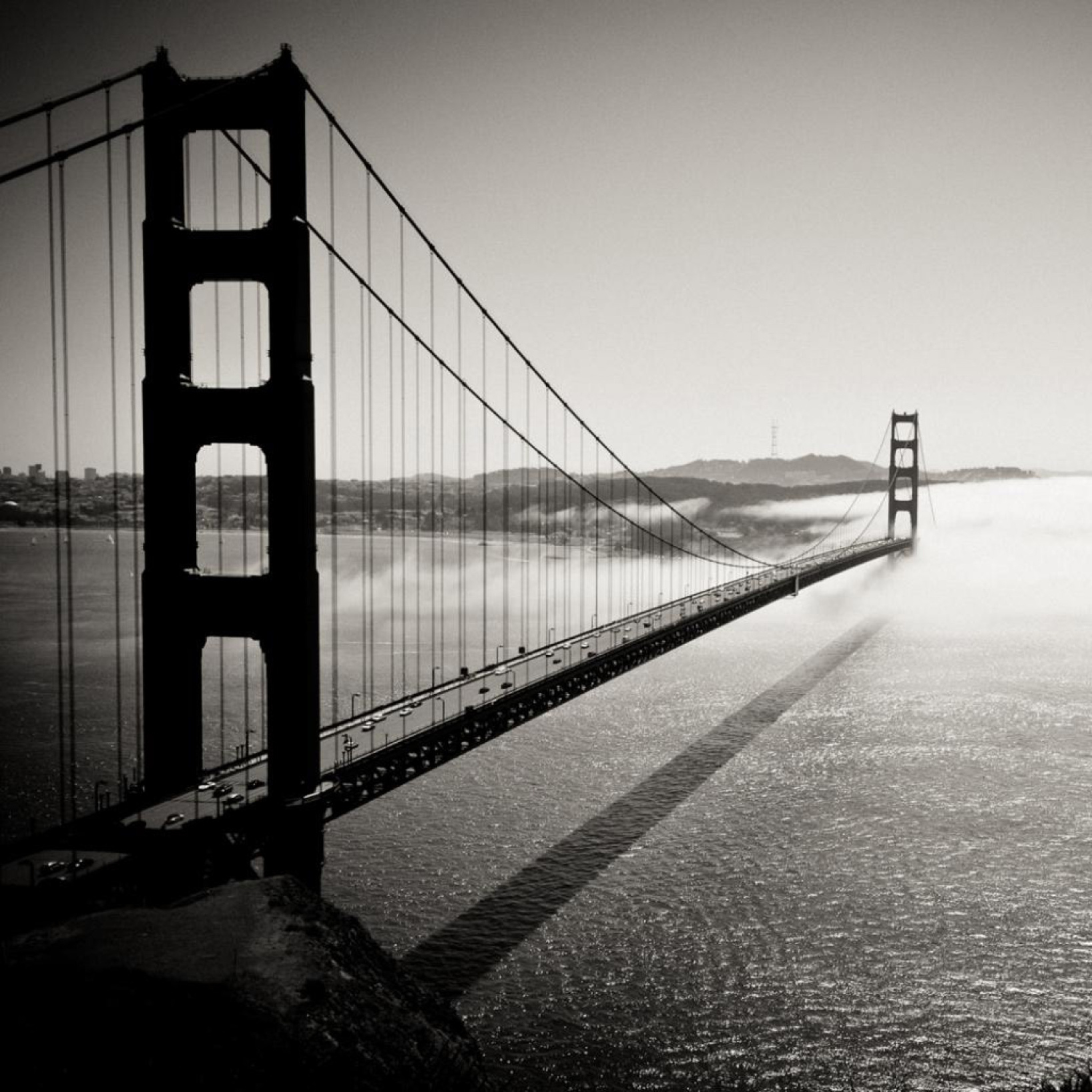 Sfondi Bridge In The Fog 2048x2048