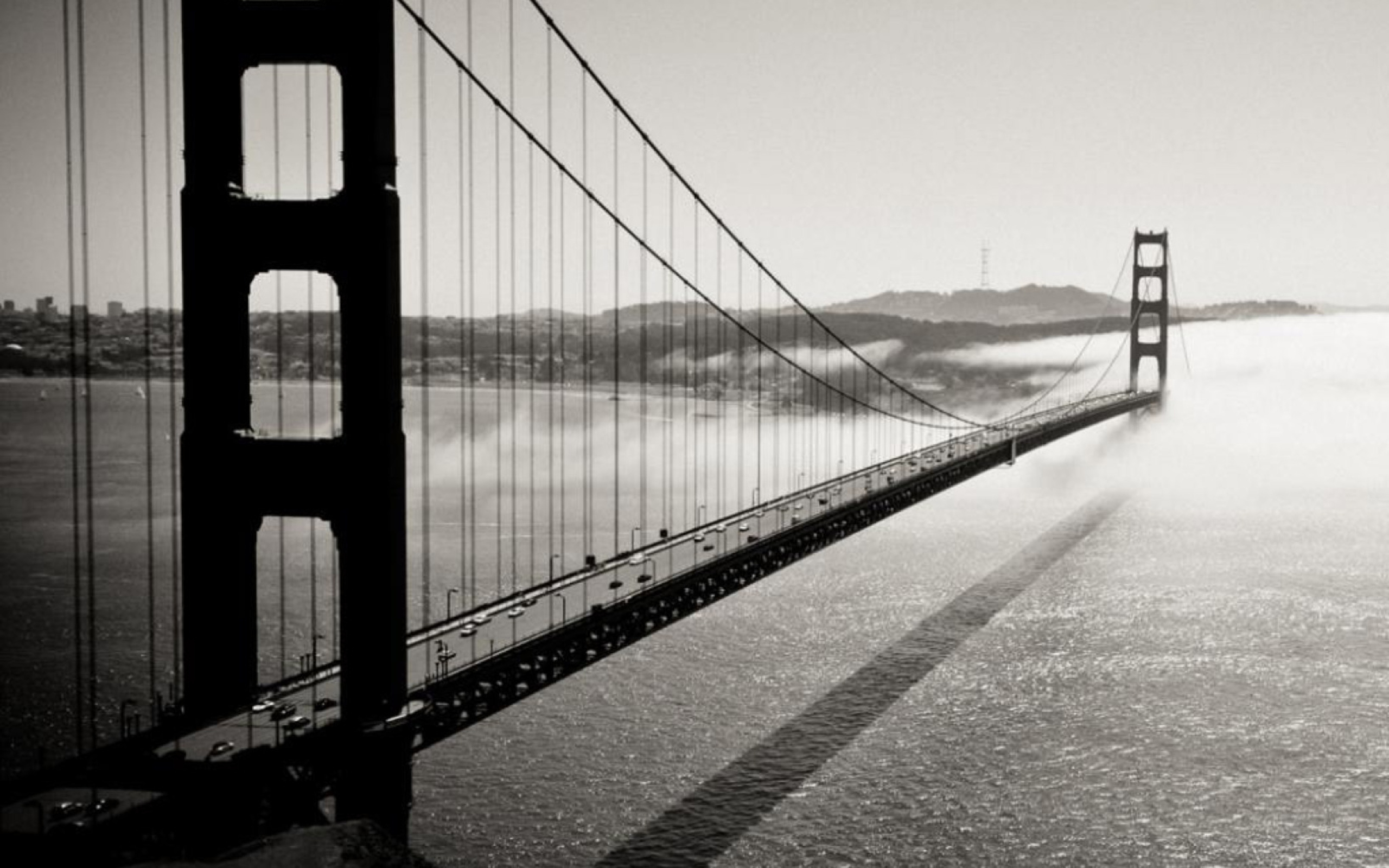 Bridge In The Fog wallpaper 2560x1600