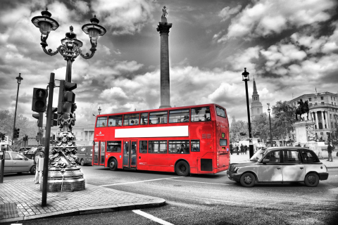 Das Trafalgar Square London Wallpaper 480x320