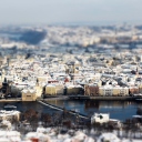 Screenshot №1 pro téma Prague Winter Panorama 128x128