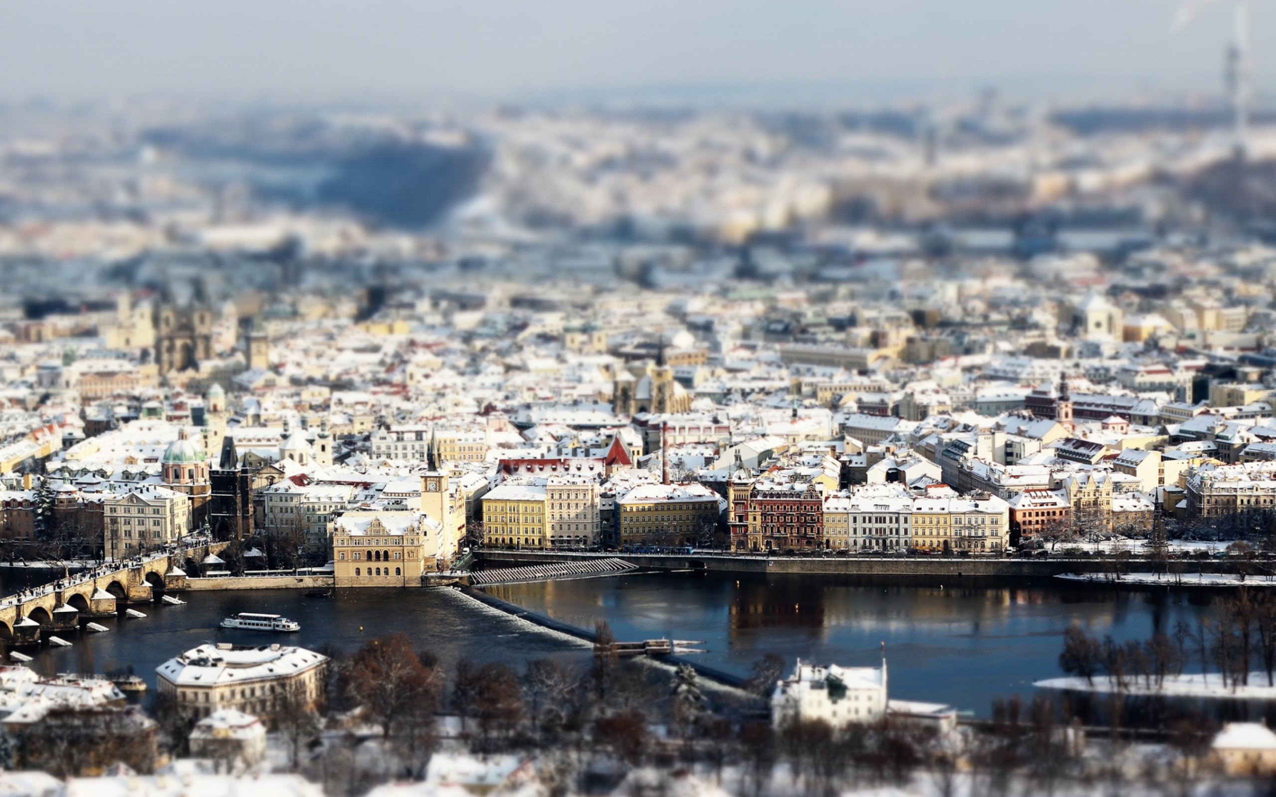 Prague Winter Panorama screenshot #1 2560x1600