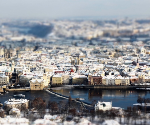 Prague Winter Panorama screenshot #1 480x400