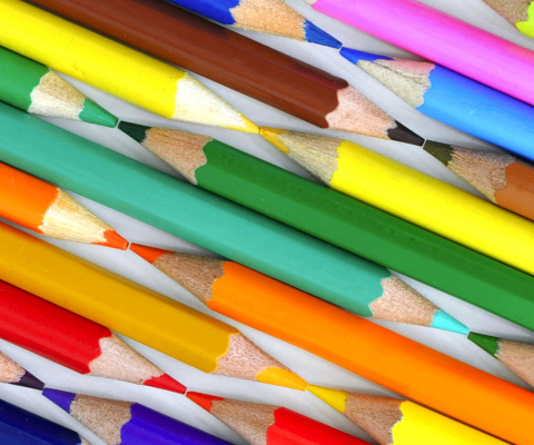Das Colored Pencils Wallpaper 480x400