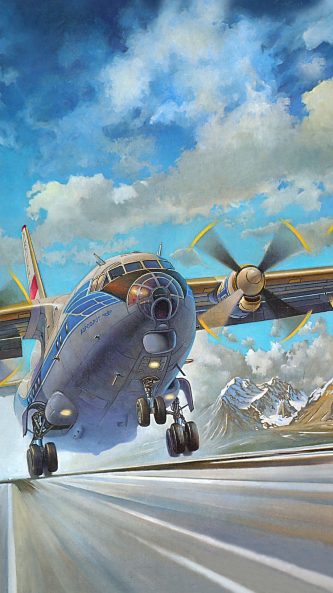 Das An-12BK Soviet Aircraft Wallpaper 1080x1920