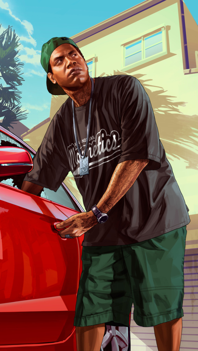 Fondo de pantalla Grand Theft Auto V, Rockstar Games 640x1136