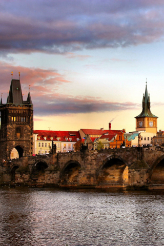 Fondo de pantalla Charles Bridge In Prague 320x480