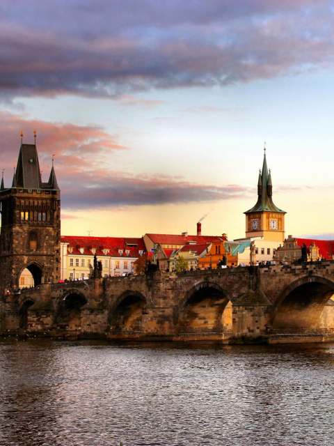 Fondo de pantalla Charles Bridge In Prague 480x640