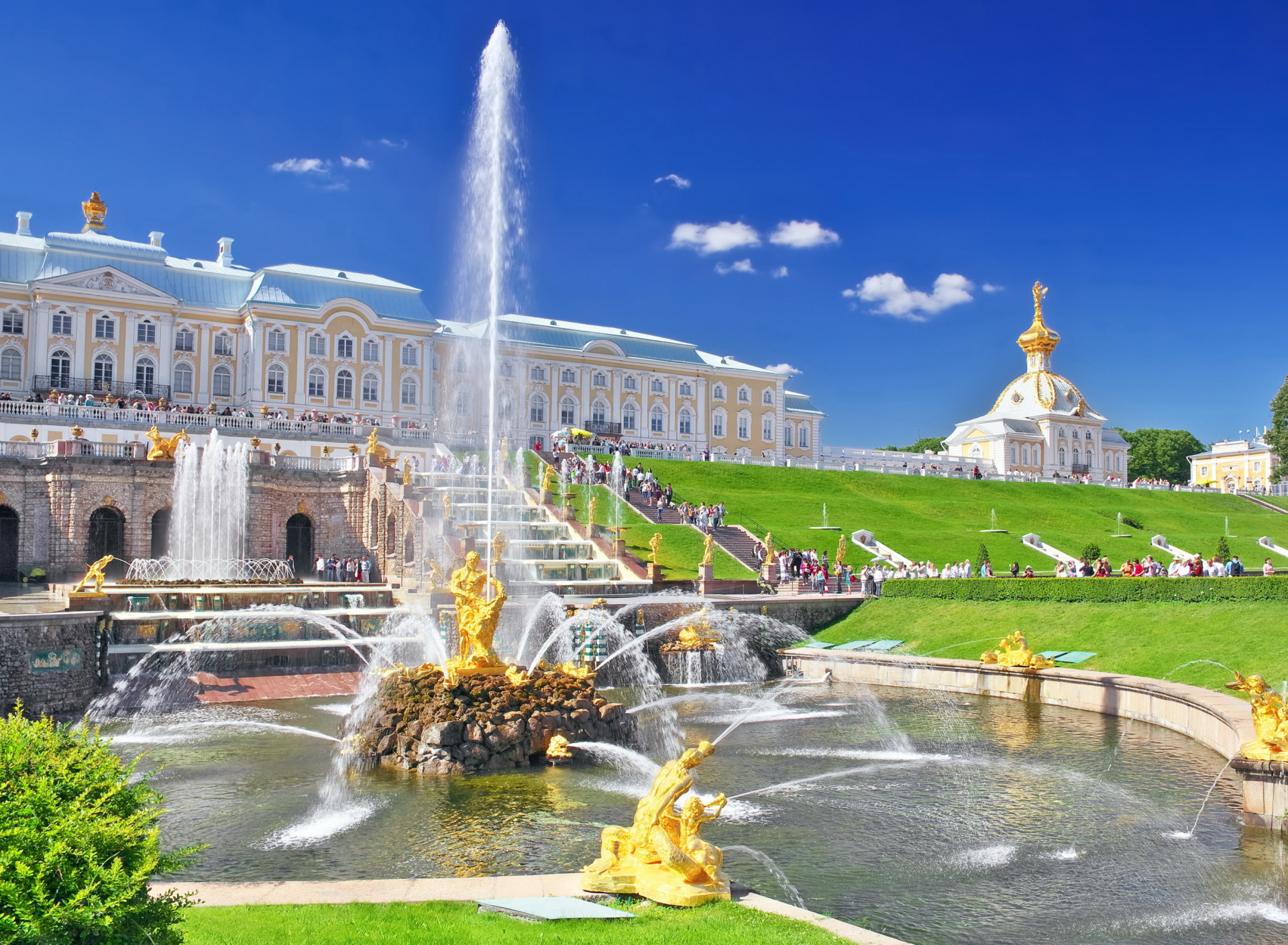 Sfondi Peterhof In Saint-Petersburg 1920x1408