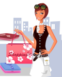 Shopping In Store wallpaper 128x160