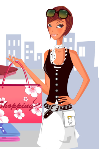 Shopping In Store wallpaper 320x480