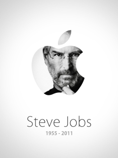 Steve Jobs Apple wallpaper 240x320